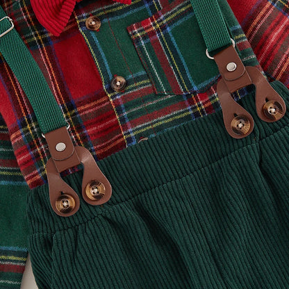 Toddler Suspender Pants Set