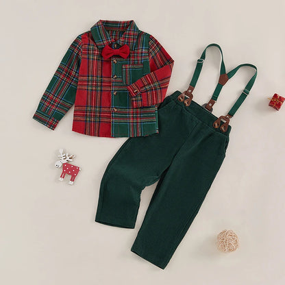 Toddler Suspender Pants Set